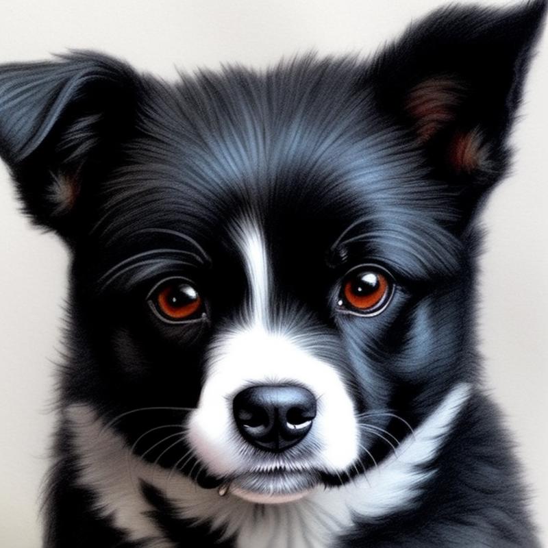 00002-1107503124-Buffy the Vampire Slayer a cute little black fured doggy, high detailed fur, black and white pencil sketch, detailed colored eye.png